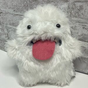 Fuggler Oogah Boogah FuggGlow White Plush Stuffed Animal Monster Ugly Doll 9”